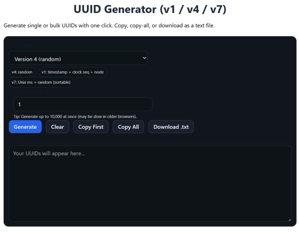 uiid guid generator image